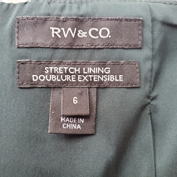 RW & Co. Satin Skirt Sz 6 - Picture 3 of 6